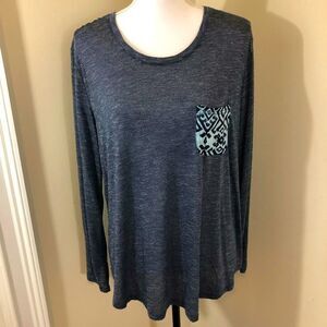 BIT & Bridle Long Sleeve Pullover Blouse Size L